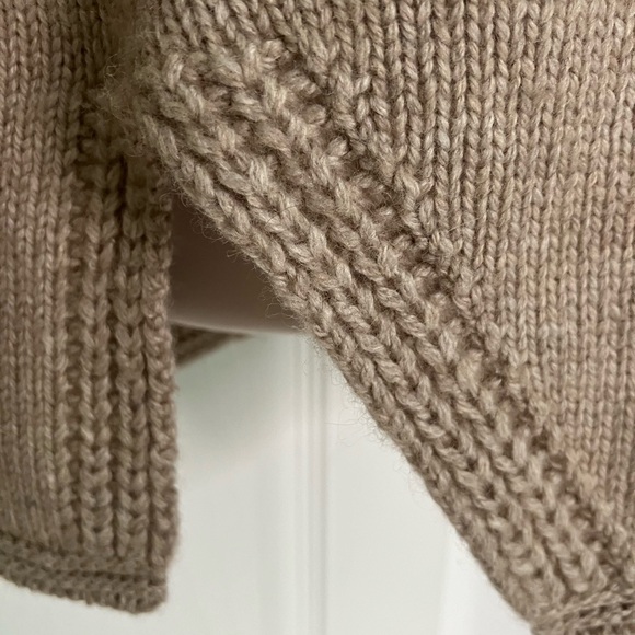 White & Warren tunic sweater wool angora cashmere cowl capsule quiet luxury M - Picture 5 of 8